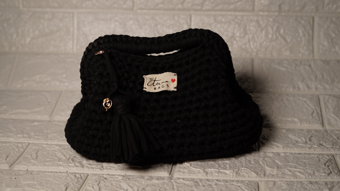 ETERNA BLACK clutch bags HANDMADE