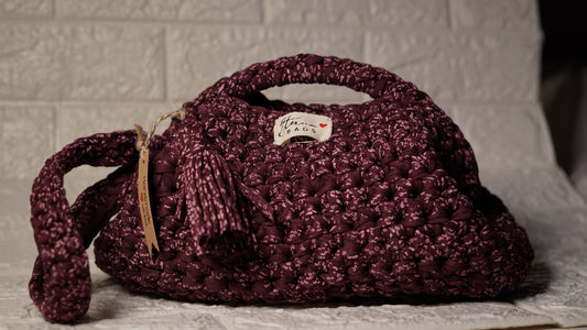 Clutch bags handmade "Bordeaux Code"