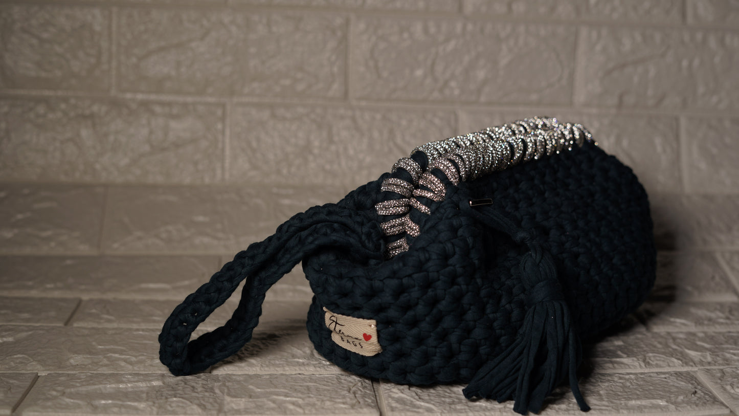 Clutch bags handmade "TEAL GLOW"