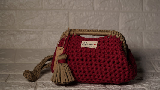 clutch bags handmade "chic bordeaux"