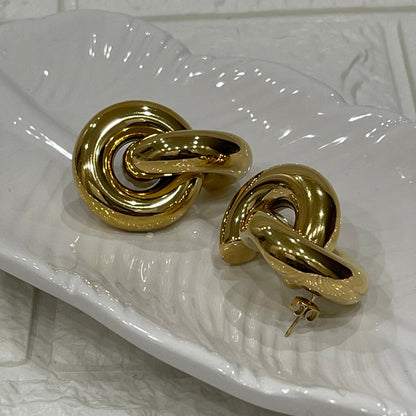 Orecchini "Two" Bold in acciaio inox